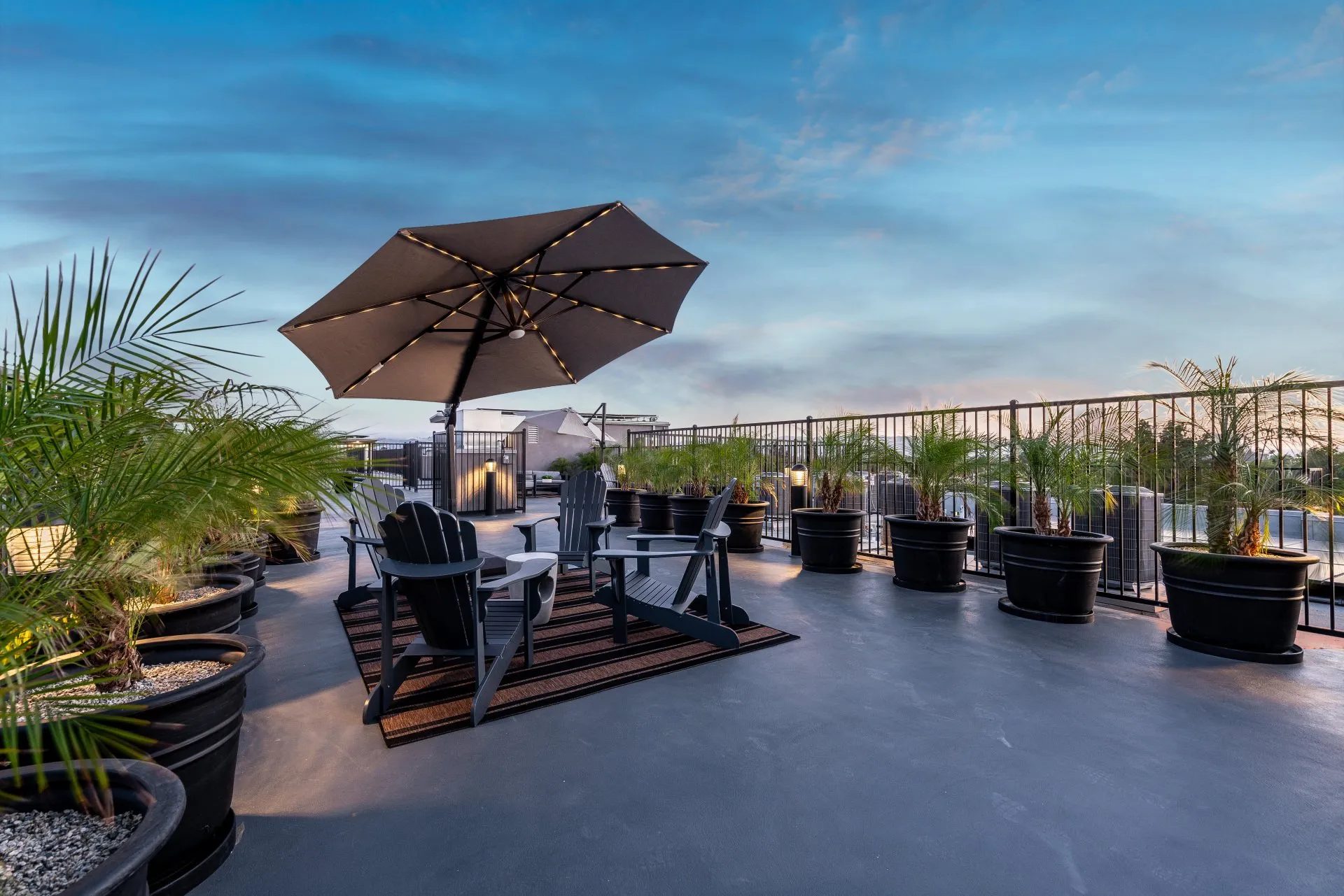 Rooftop deck
